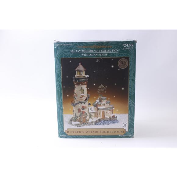 Butler's Wharf Lighthouse, Lighted, Porcelain, Santa's Workbench ~ 250130-WH 101 - Picture 2 of 7